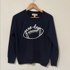 Philosophy Navy Sweatshirt with White 'Game Day' Football Graphic